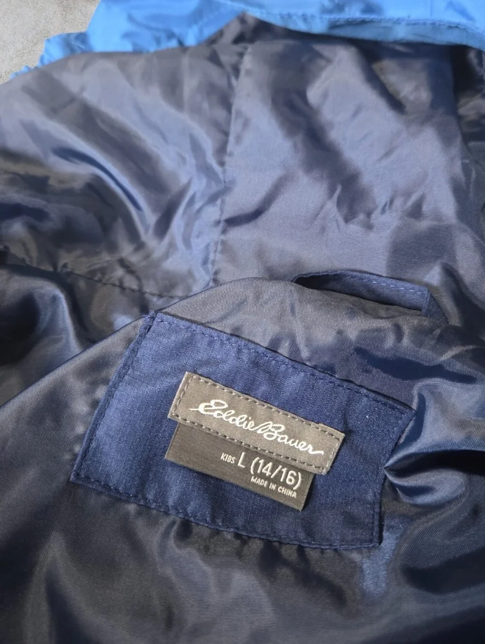 Eddie Bauer Kids 3-in-1 with Inner Jacket Blue Colorblock - Youth L (14/16)